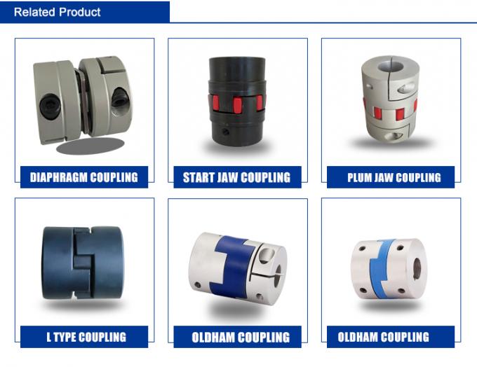 Servo Motor Clamp Type Coupling / Oldham Flexible Coupling Standard