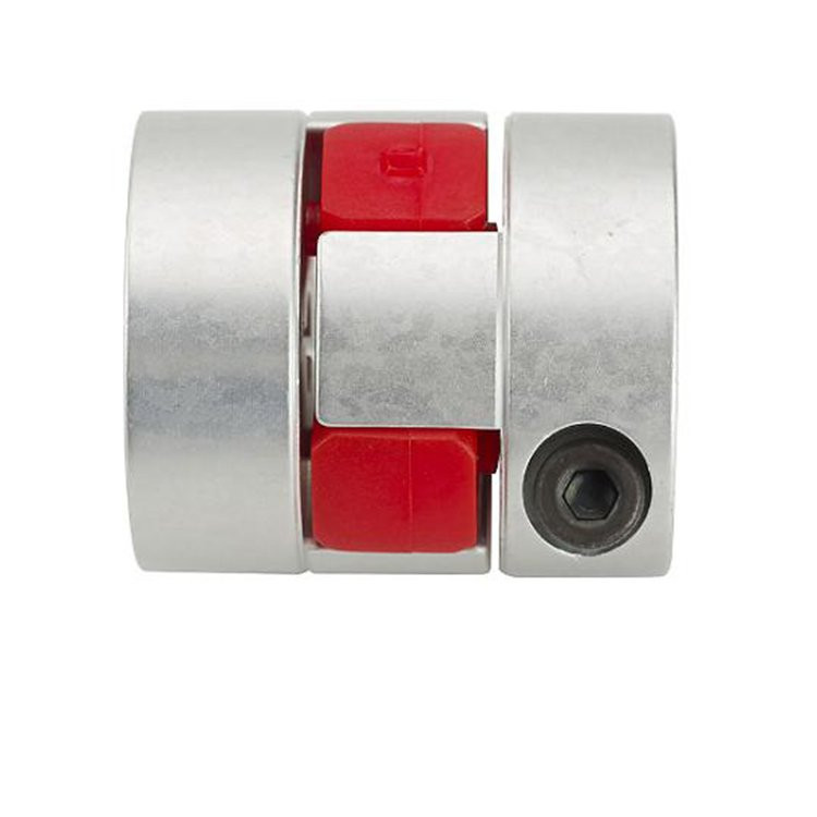 Curved Aluminum Flexible Coupling CNC Flange Jaw Servo Motor Shaft