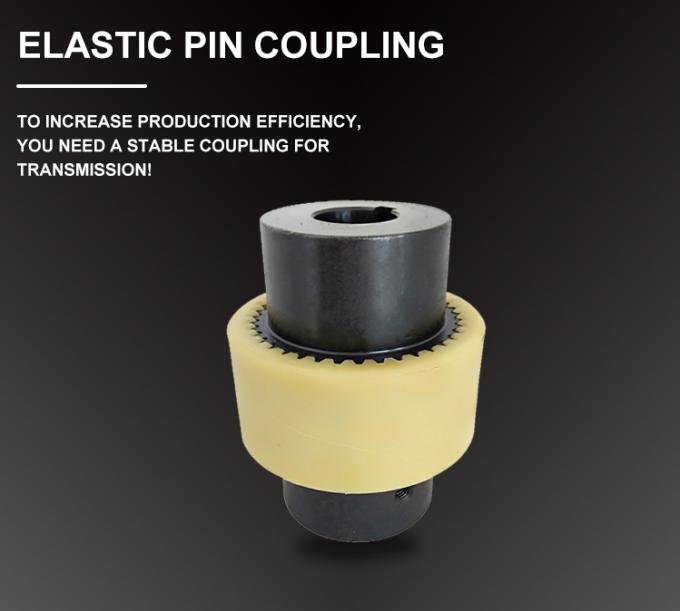 M24 Crowned Teeth Flexible Gear Coupling Steel Nylon Sleeve Gear Shaft