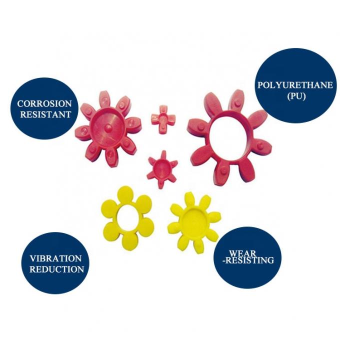 MT Rubber Flexible Spider Coupling Element For Industrial Equipment