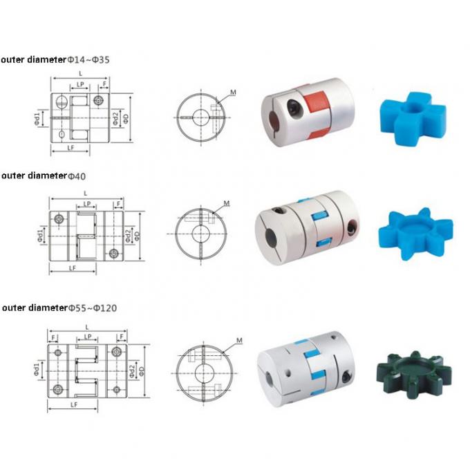Kẹp khớp nối trục OD 30mm linh hoạt cho máy CNC 2