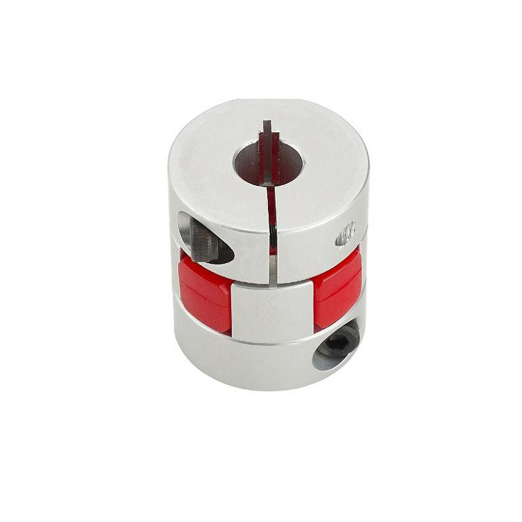 Curved Aluminum Flexible Coupling CNC Flange Jaw Servo Motor Shaft